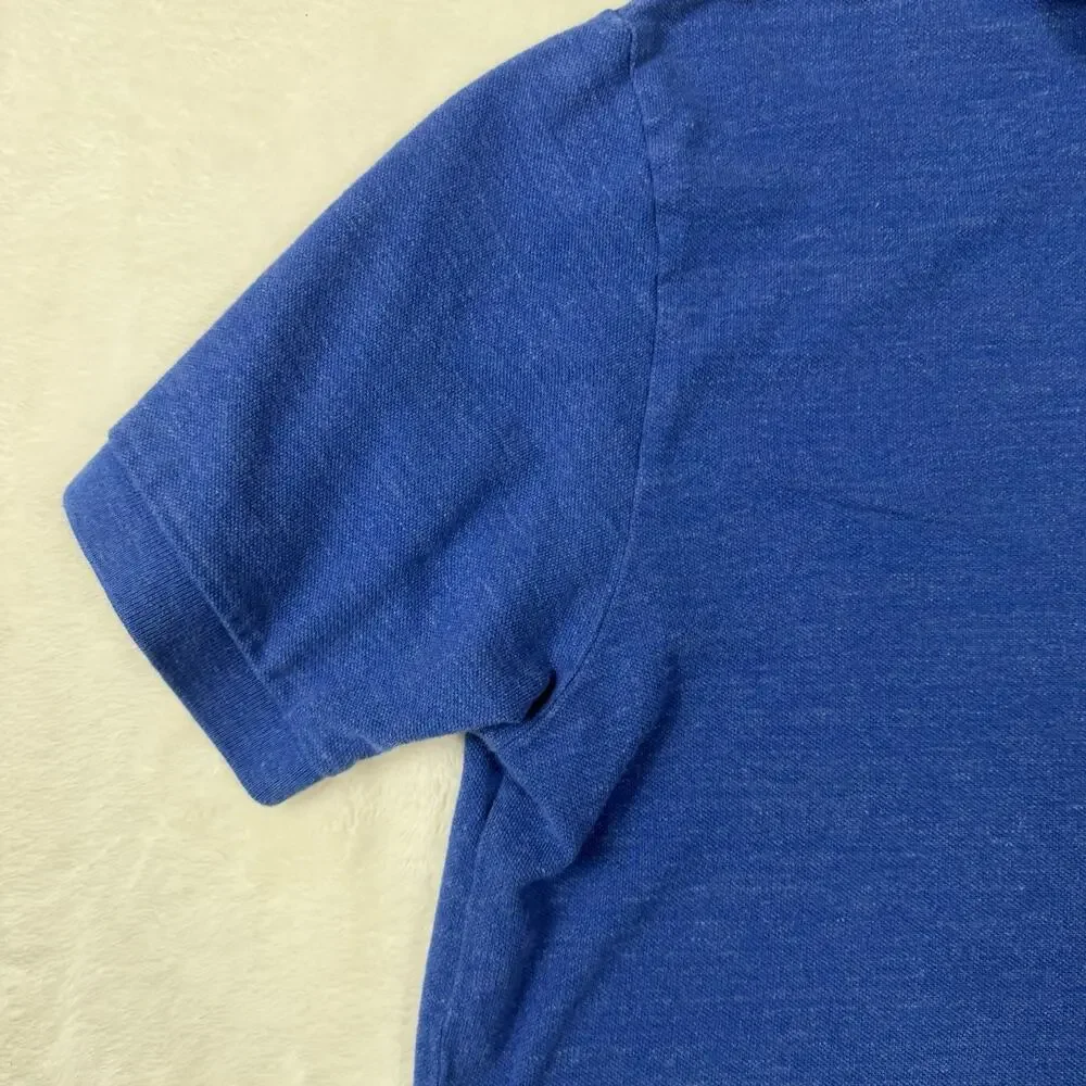 Polo Ralph Lauren Polo Shirt XL Blue Yellow Pony Cotton Classic Fit Preppy